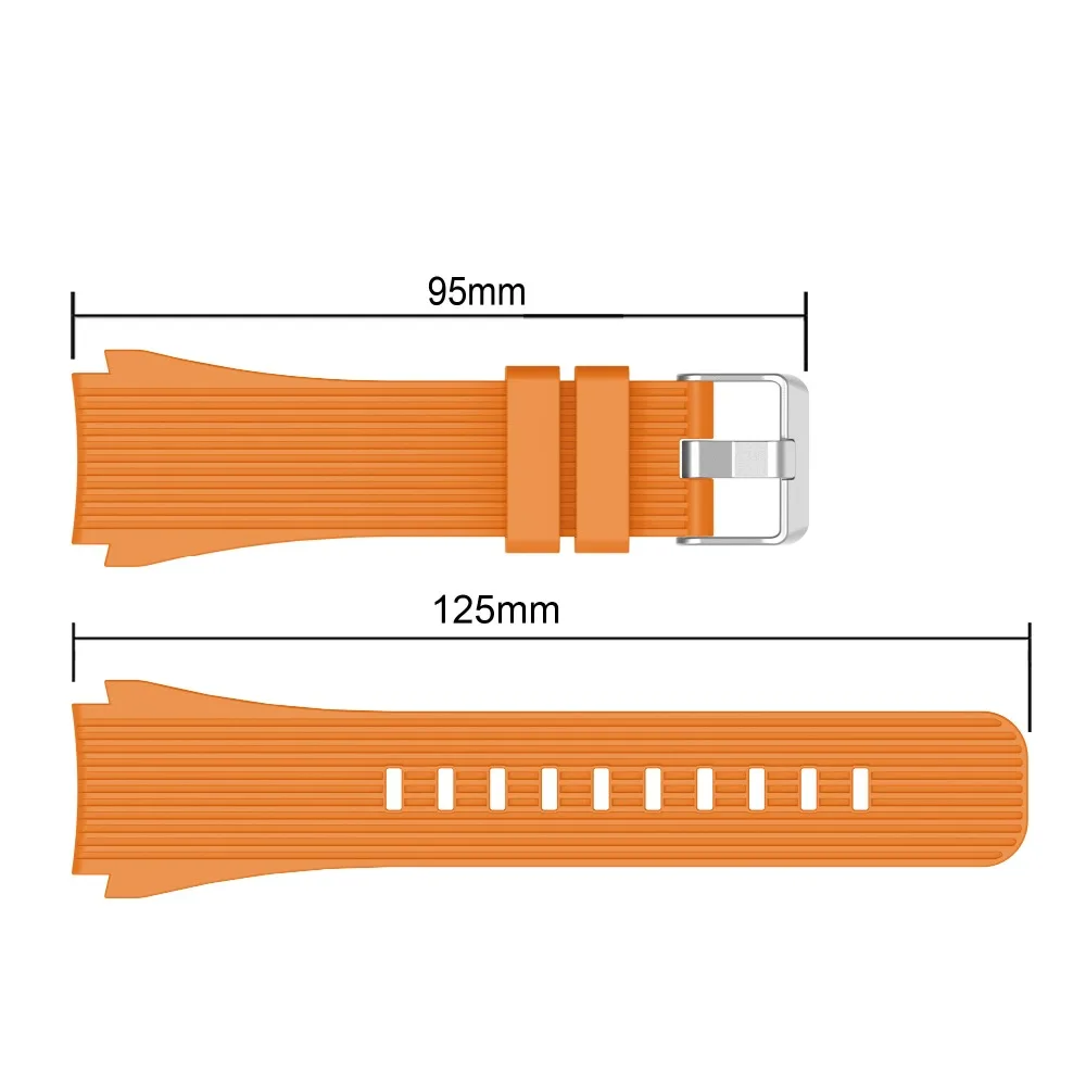 Soft Silicone Strap For Samsung Galaxy watch 46mm/Gear S3 Frontier/Classic 22mm Sport bracelet wristband replacement correa belt