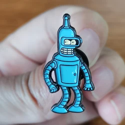 Bender gięcie Rodriguez broszka planeta ekspresowa odznaka robot z kreskówki wystrój