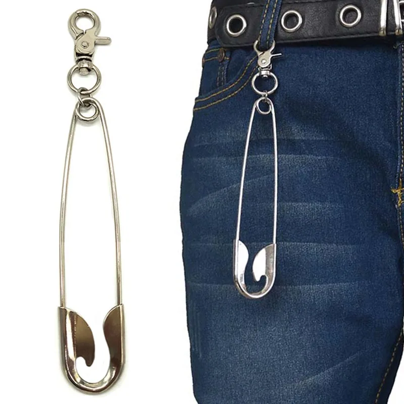 Punk Pin Wallet Belt Chain Rock Trousers Hipster Pant Keychains Jean Keychain Ring Clip Keyring Key Chain