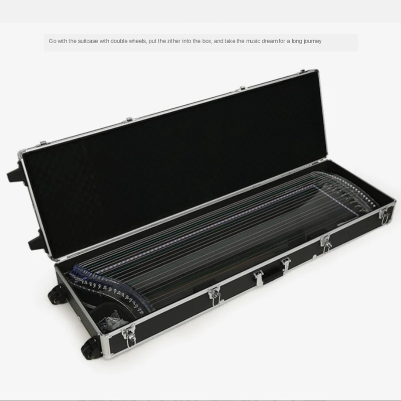 New Crystal Electronic Guzheng Performance Electric Guzheng Transparent Acrylic Material 7-string Zither Musical Instrument