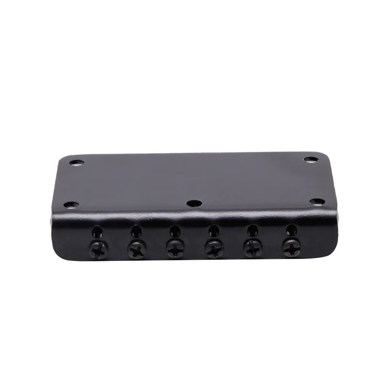 Guitar 6 String Metal Hardtail Bridge Black For Electric Guitar With Screws New R66E