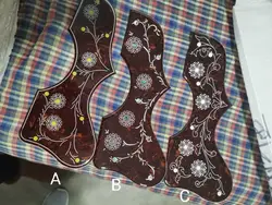 free shipping best quality 2mm thickness original celluloid pickguard jumbo guitar Abalone inlay 43