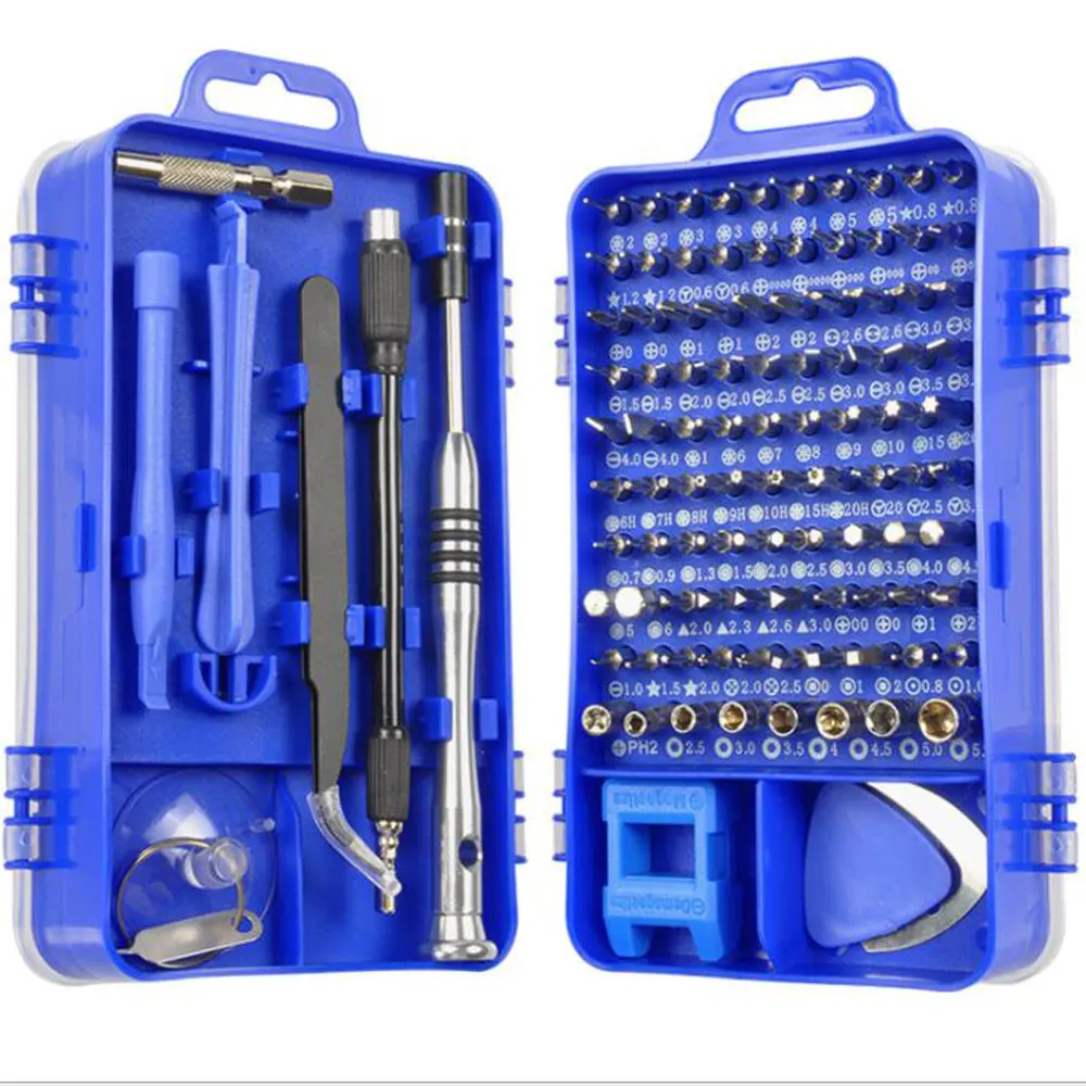 110 PCS In 1 Watch, Mobile Phone Disassembly And Repair Hardware Tools Chrome Vanadium Steel Screwdriver Set