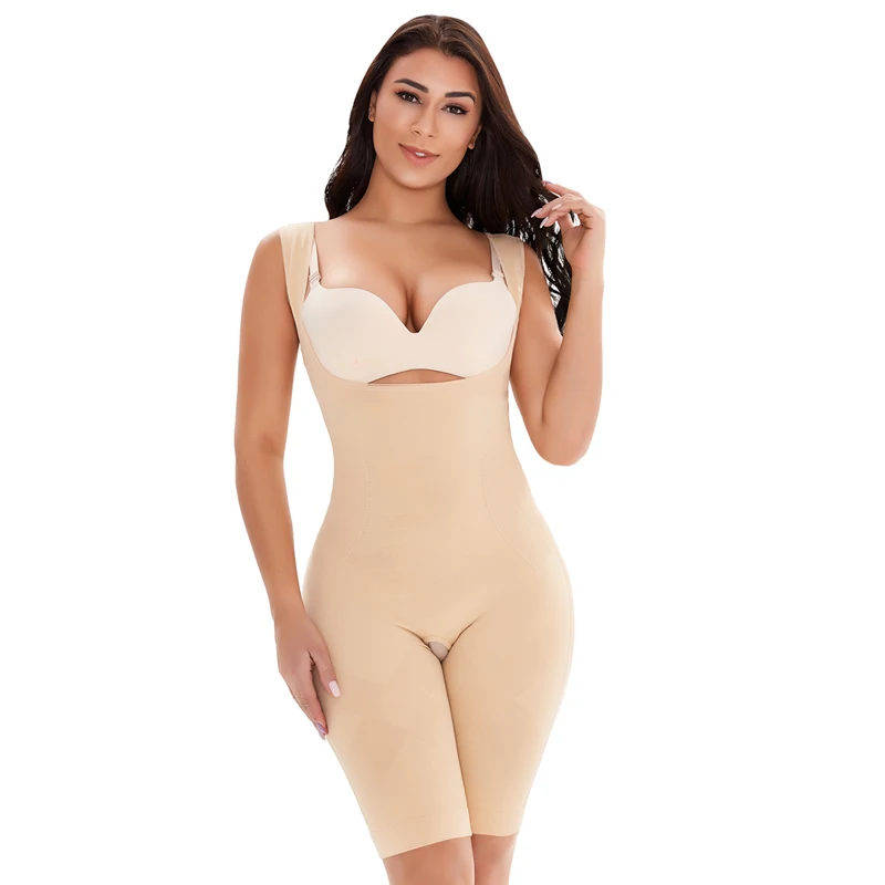 

New Womens Bodysuit Shapewear Slimming Tummy Control Full Body Shaper Panty Butt Lift Underbust Fajas Colombianas Thigh Slimmer