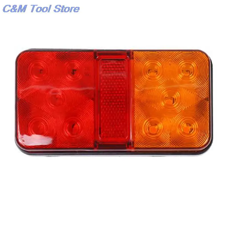 12V 2W 10 LED Truck Car Trailer Rear Tail Light Stop Indicator Lamp Taillight Turn Signal Lamp