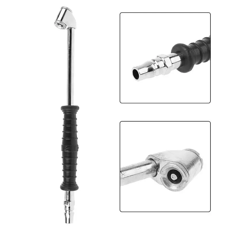 New Auto Car Motorcycle Long Reach Tire Air Inflator Dual Head Type Chuck Valve