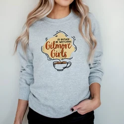 Gilmore Girls Sweatshirt I'd Rather Be Watching Gilmore Hoodie Star Hollow Luke's Diner Jumper Lorelai Rory Crewneck Sweatshirts