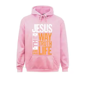Jesus die Wahrheit, wie Leben Johannes Christian Bibelvers mit Hoodies Hoodies Hoodies für Männerpullover 8 Hauptverkäufe Crene Clothing - №6