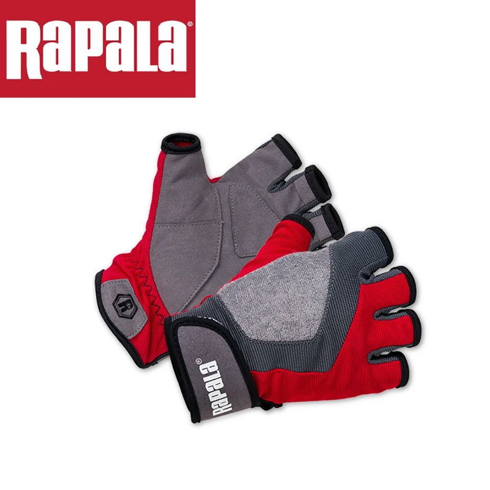 RAPALA Fishing gloves Full finger/Half finger gloves for fishing Comfort fabrics Anti-Slip Fishing fingerless gloves