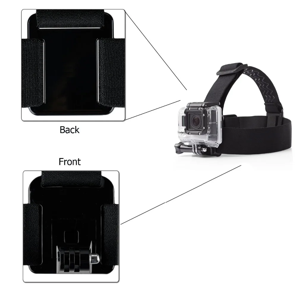 Chest Head Belt Mount for Gopro Hero 9 8 7 6 5 SJCAM SJ4000 Osmo Xiaomi Yi Action Camera Go Pro J Mount Head Harness Strap