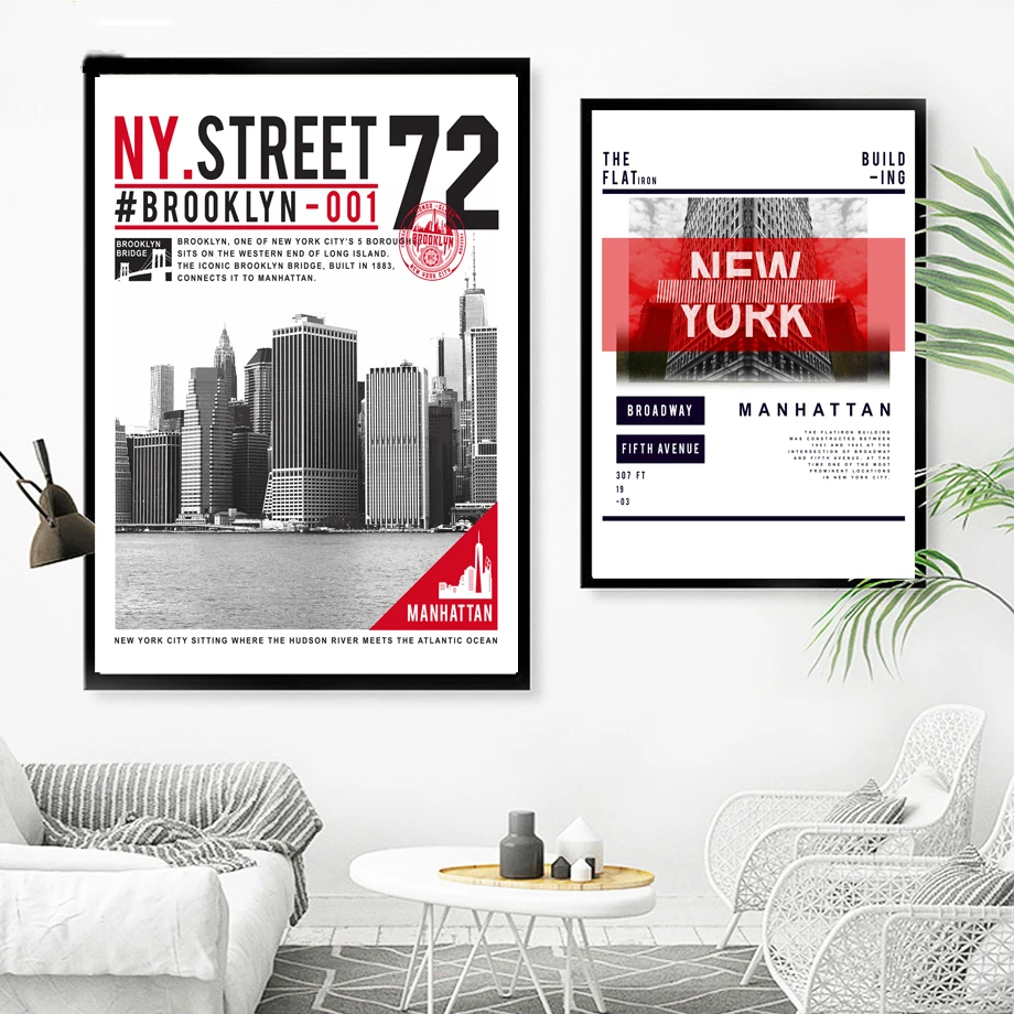 Nordic Poster HD Prints Pictures For Kids Room Home Decor Foreign City Landscape Modern Canvas Paintings Princess Wall Artwork