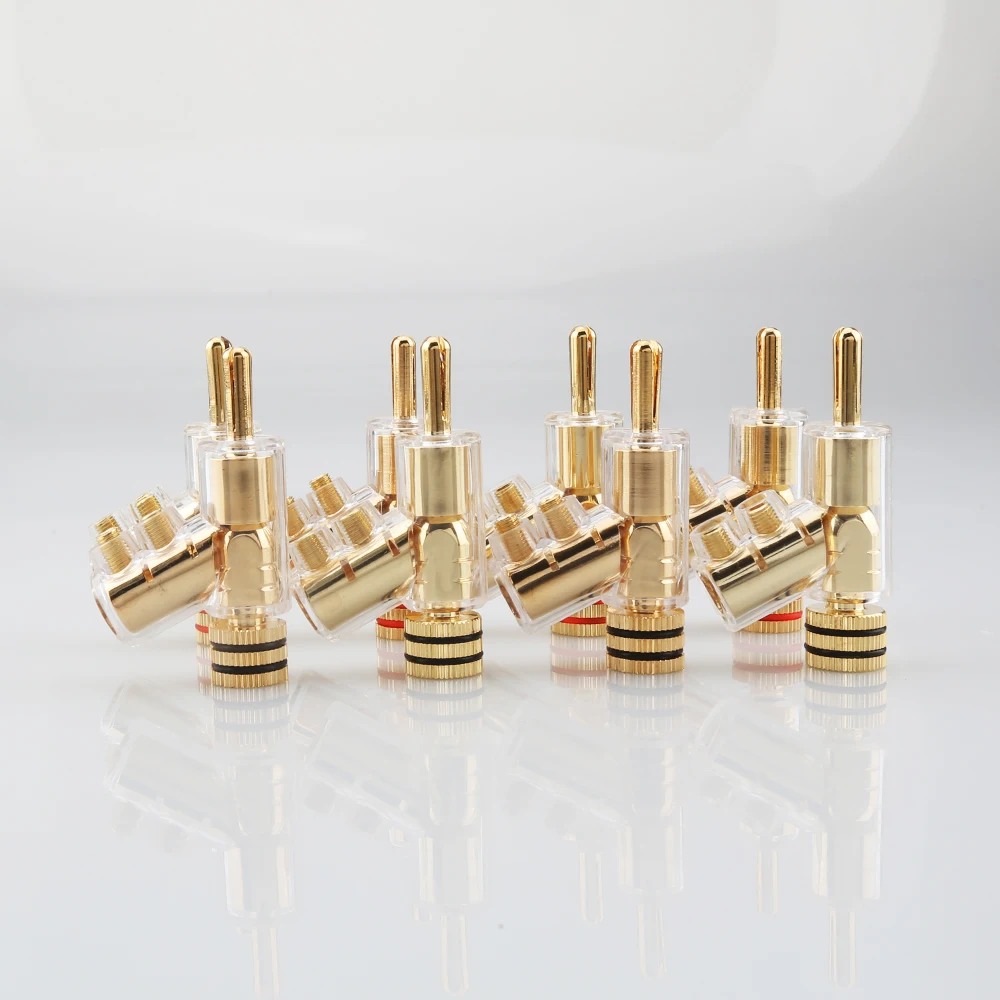 Hifi Audio 4 Stück MCA Vergoldete Bananenstecker HiFi Lautsprecher Bananenstecker-Verbinder – Detail 6