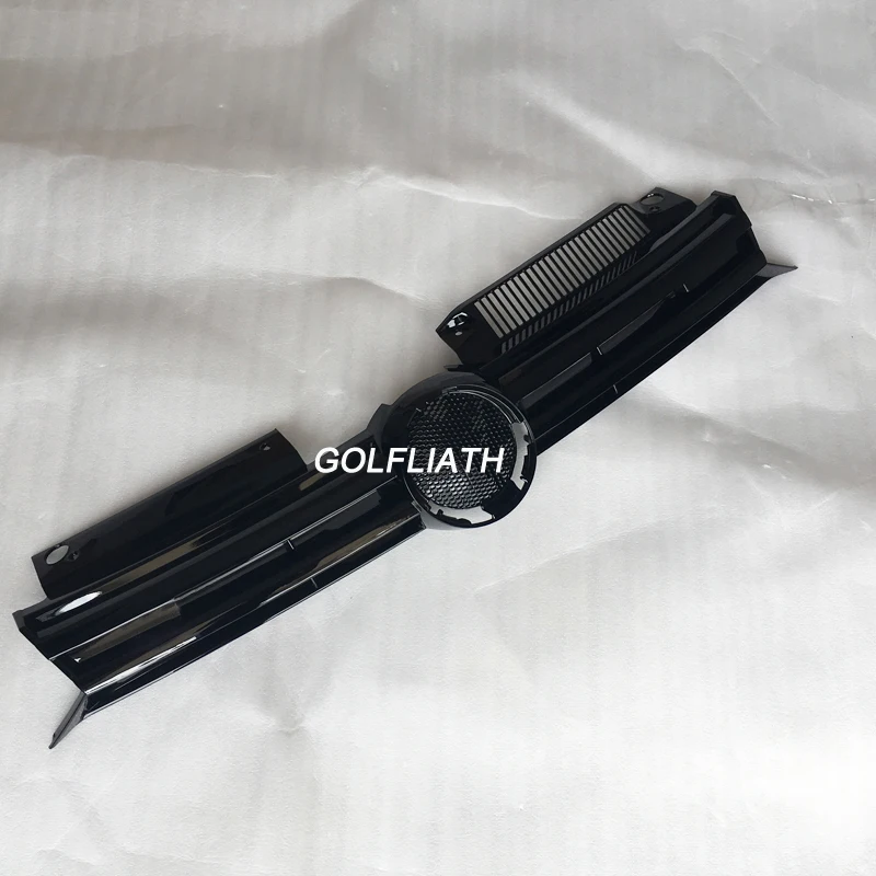GOLFLIATH ABS glossy black Center Grille front bumper grill For Volkswagen V W Golf 6 MK6 GT I R20