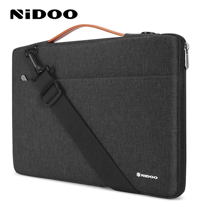 NIDOO Laptop Bag Sleeve 10 13 14 15.6 Inch Waterproof Notebook Case For Macbook Air Pro Computer Shoulder Handbag Briefcase