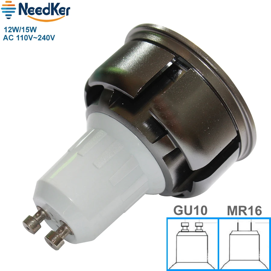 NeedKer GU10 Light LED 12W 15W COB LED Spotlight AC 110V 220V 240V LED Bulb Lampada G5.3 Mr16 Energy Saving Spot LED Lamp