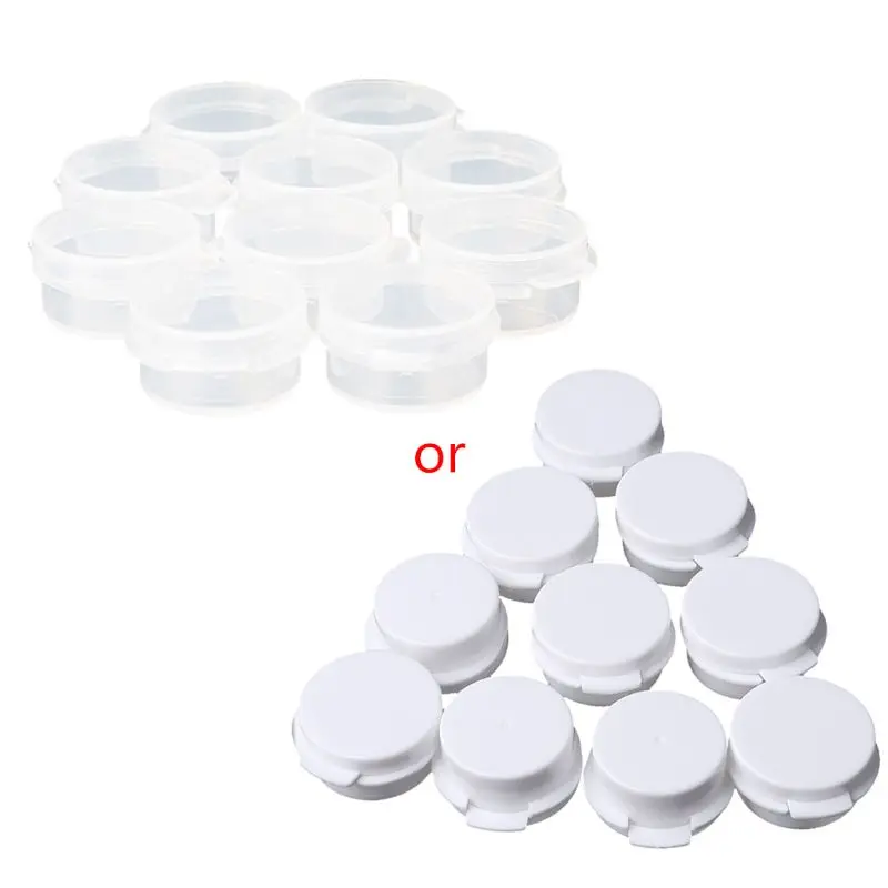 10Pcs 5 Gram Empty Clear Plastic Jars Cosmetic Jar Make Up Jar Mini Sample Bottle Sealing Pot Face Cream Container Portable