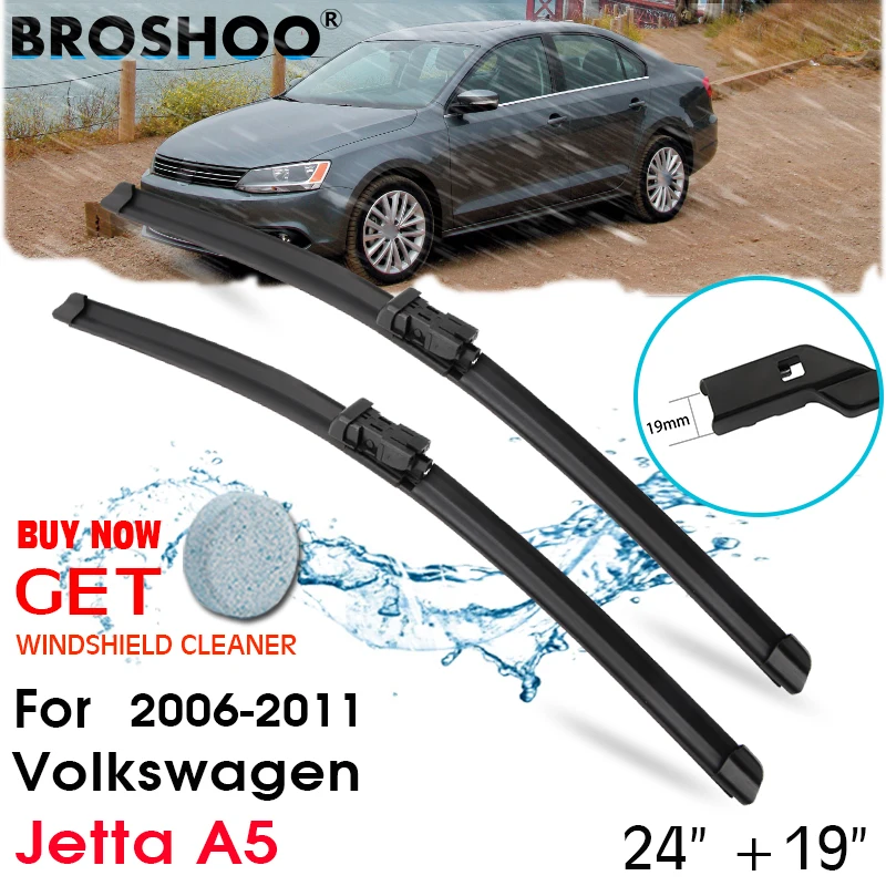 

Car Wiper Blade Front Window Windscreen Windshield Wipers Blades Arm Auto Accessories 24"+19" For Volkswagen Jetta A5 2006-2011