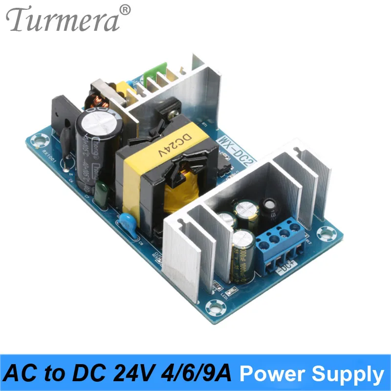 Turmera ca 100-240V à cc 24V 4A 6A 9A Module d'alimentation carte commutateur AC-DC commutateur carte d'alimentation pour pompe voiture et Radio A