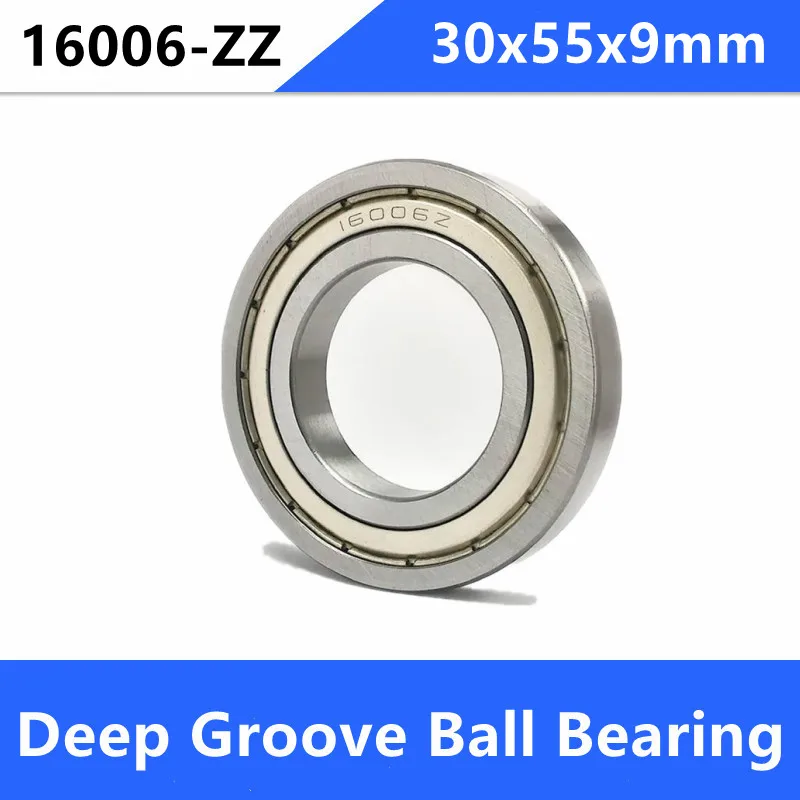 20pcs/lot 16006ZZ 16006Z 16006 Z ZZ shielded 30x55x9 mm Deep Groove Ball bearing Shaft 30*55*9mm