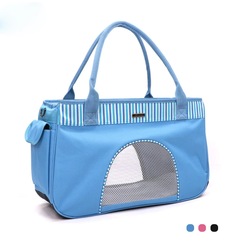 Dropshipping Pet Handbag Dogs Cats Carrier Bag Mesh Window Breathable Cat Single Shoulder Bags Portable Pet Transport Bags