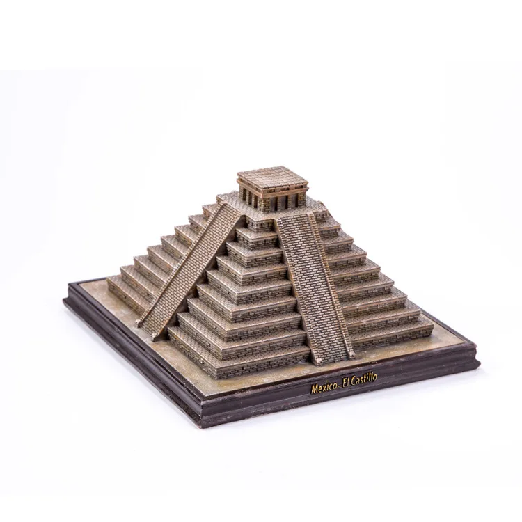 

Resin Crafts World Famous Landmark Model Mayan Pyramid Ancient Civilisation Building CreativeTourism Souvenirs Home Decoration