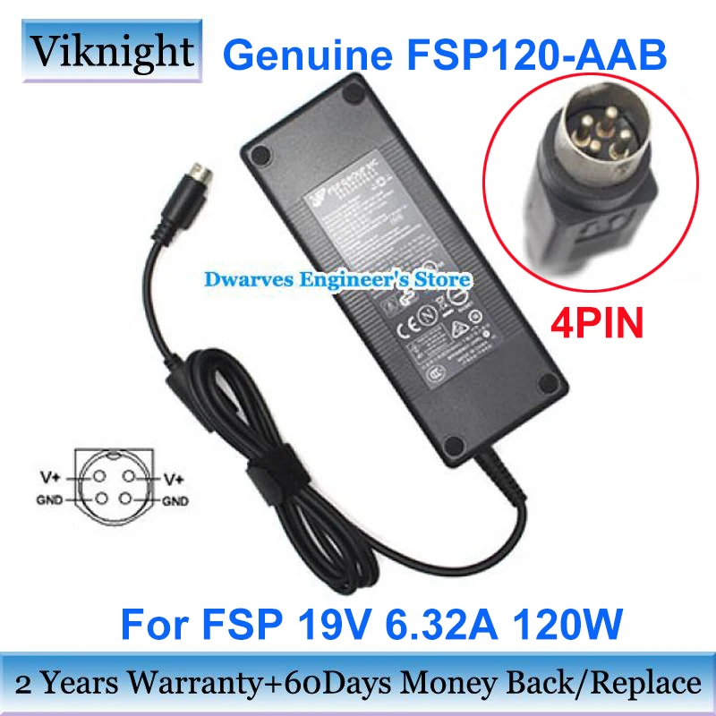 genuino fsp fsp120 aab fsp120 aav 19v 632a 120w ac adaptador carregador fonte de alimentacao para asterisco mpc424 theus n4200eco pro 4pin 01