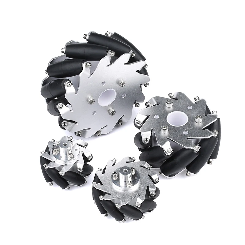 4Pcs High quality Mecanum wheel diameter  75mm Aperture 4/5/6/8 omnidirectional wheel ROS mobile platform