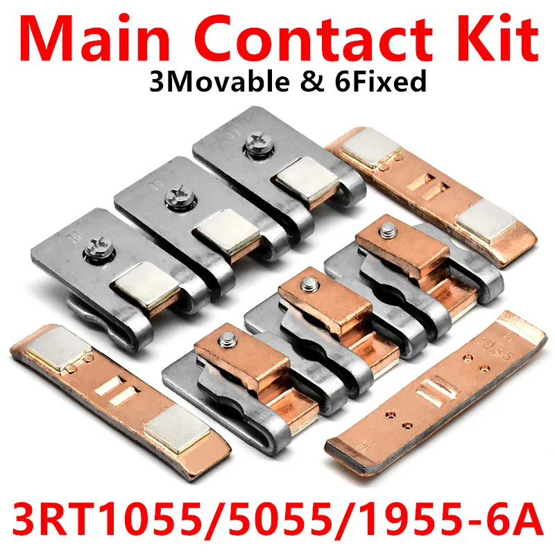 3RT1955-6A Main Contact Kit For Magnetic Contactor 3RT1055 3RT5055 Moving And Fixed Contacts Contactor Repair Kits Contact Set