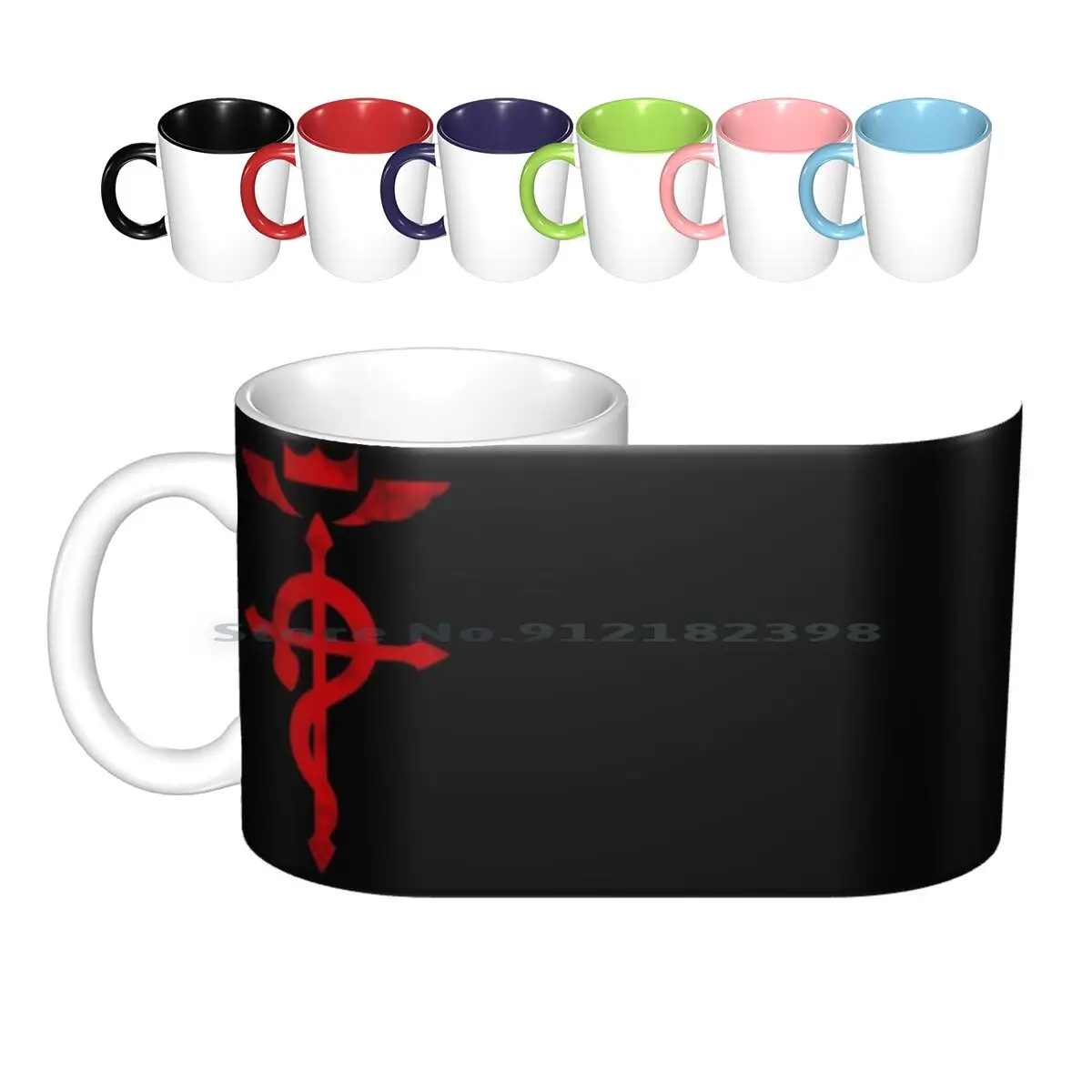 Fullmetal Alchemist Red Logo Ceramic Mugs Coffee Cups Milk Tea Mug Fullmetal Alchemist Fullmetal Alchemist Edward Alphonse