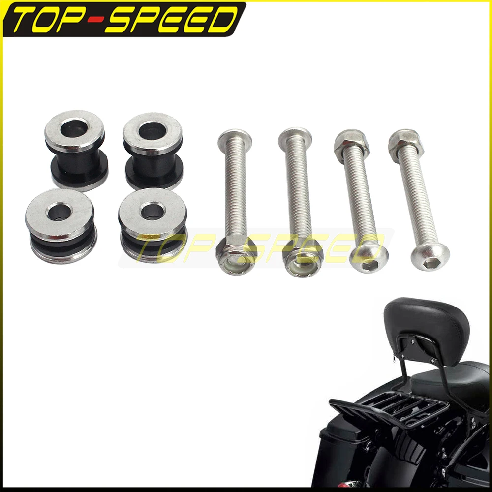 

For Harley Sportster XL 48 72 883 1200 2004-2020 Motorbike Passenger Sissy Bar Backrest Docking Hardware Kit Install Bolt Screw