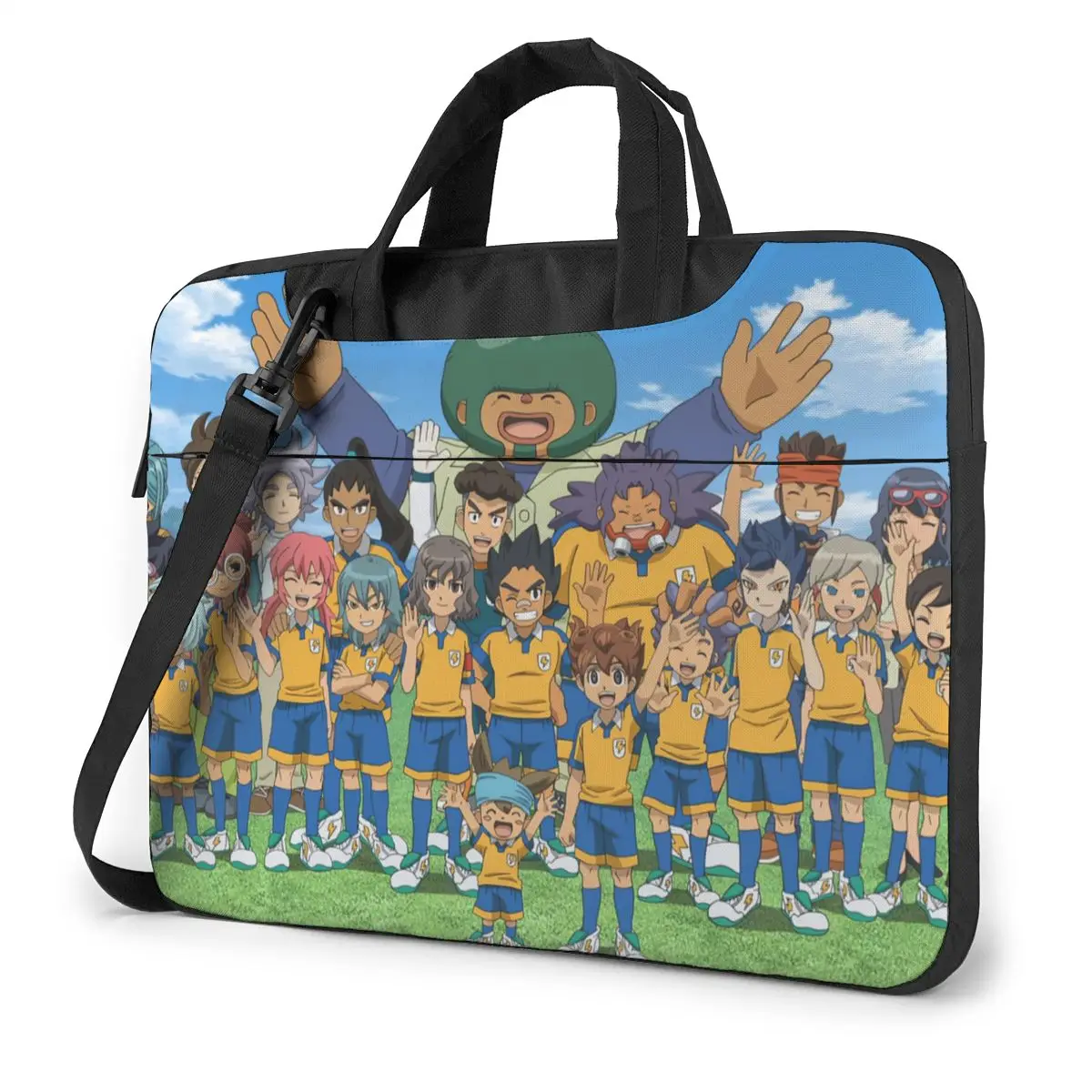 

Inazuma Eleven Laptop Bag Case Protective Vintage Computer Bag Bicycle Crossbody Laptop Pouch