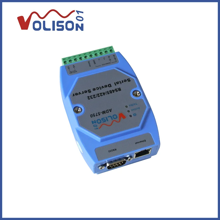 ADM-5750 Industrial 485 / 422 / 232 serial server RS485 to TCP / ip485 to Ethernet transmission
