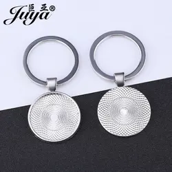 100PCS Wholesales Keychain Bases Inner Size 25mm Round Keyring For Diy Handmade Supplies Jewelry Making Accessories Findings