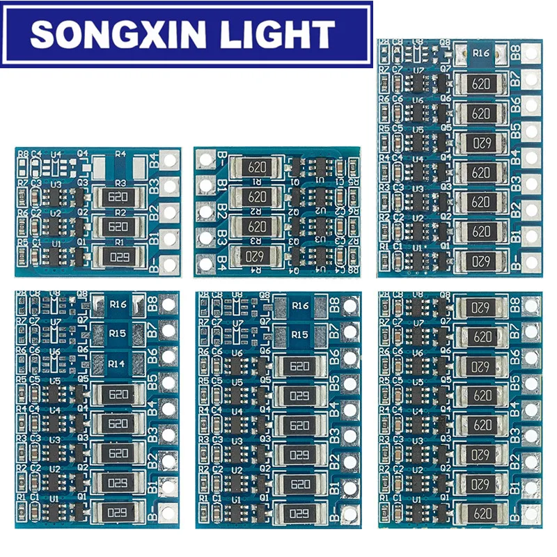 3S 4S 5S 6S 7S 8S 21V 4.2v Li-ion Balancer Board 18650 li-ion balncing full charge battery Balance Function Protection Board