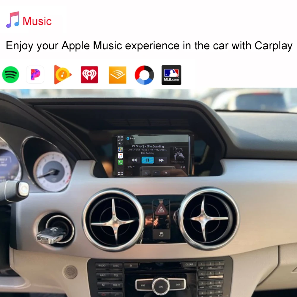 Wireless CarPlay For Mercedes Benz GLK 2013-2015, with Android Auto Mirror Link AirPlay Car Play Functions