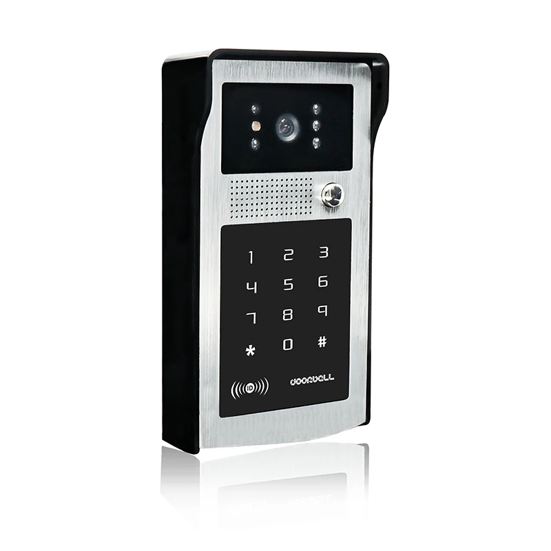 Wired 7 inch Video Door Phone Video Intercom Doorbell System 1 Monitor 1 Password RFID Camera system + Electric Magnetic Lock