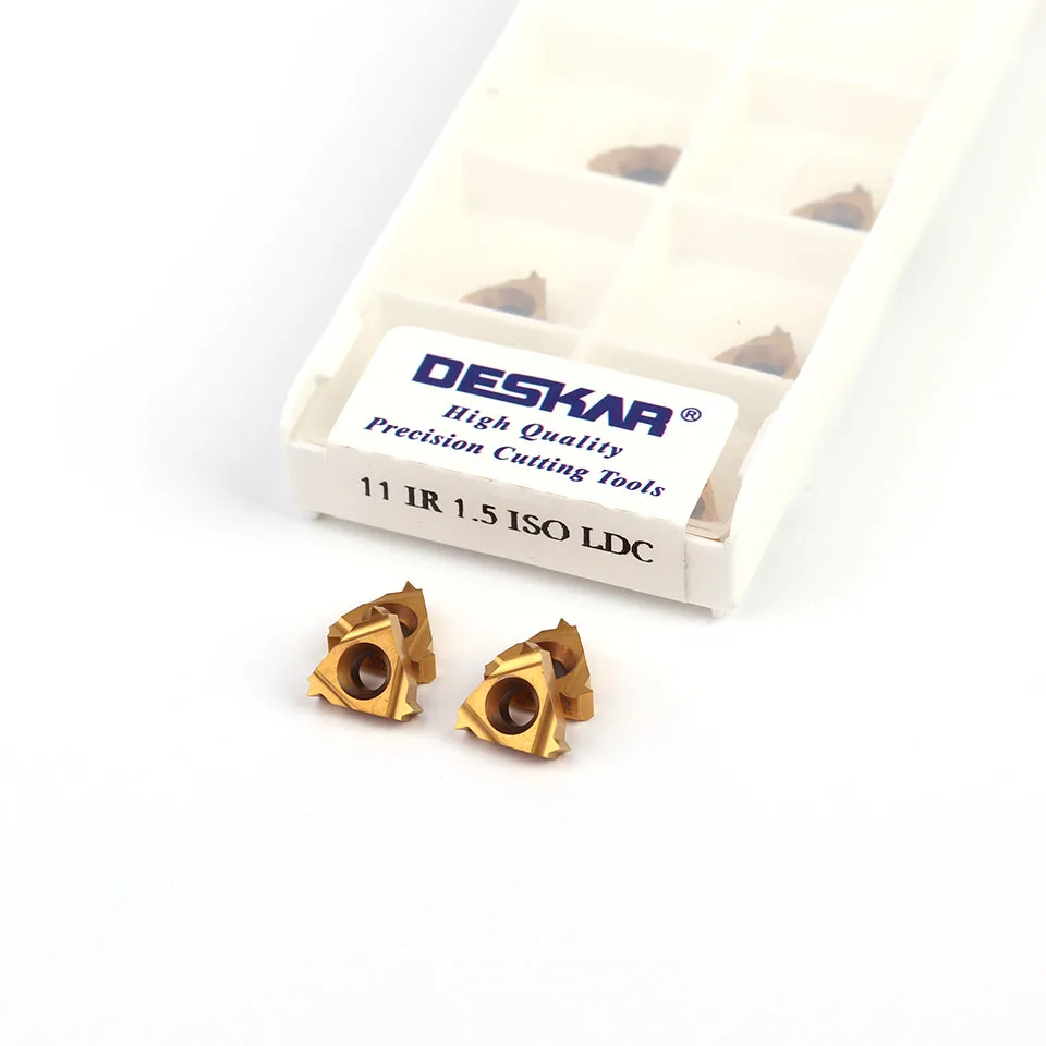 

DESKAR 11ER / 11IR 0,5 ISO LDC 0,75/1,0/1,25/1,5/1,75/2. /2,5/3,0 токарный станок с ЧПУ резьба токарный инструмент карбидная вставка