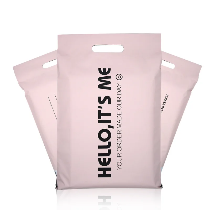 50PCS HELLO IT’S ME Envelope Mailing Bags Self Seal Adhesive Clothing Courier Bag Thicken Poly Waterproof White Color Pouch Bag