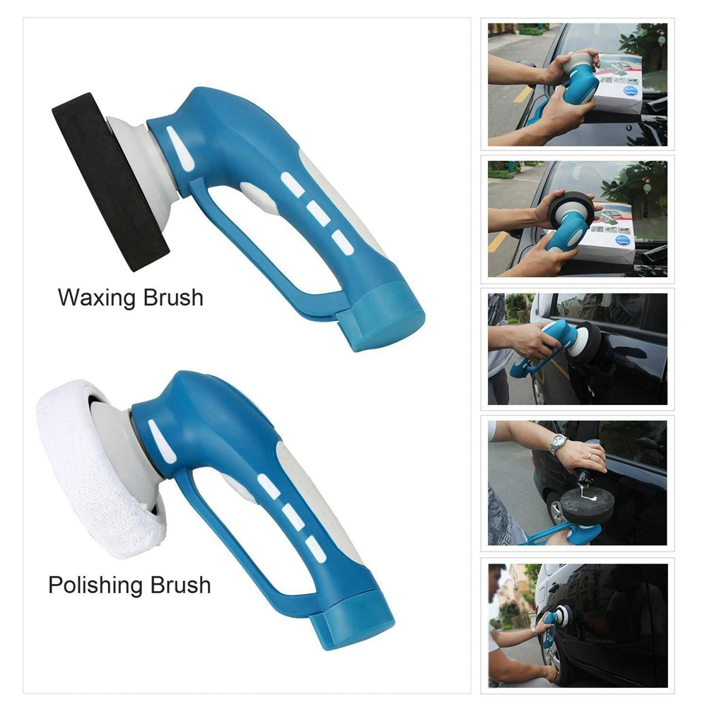 Electric Car Polisher Handheld Cleaner Machine Waterproof Waxing Polisher Wireless Charging Tool Set US Plug Car Polishing