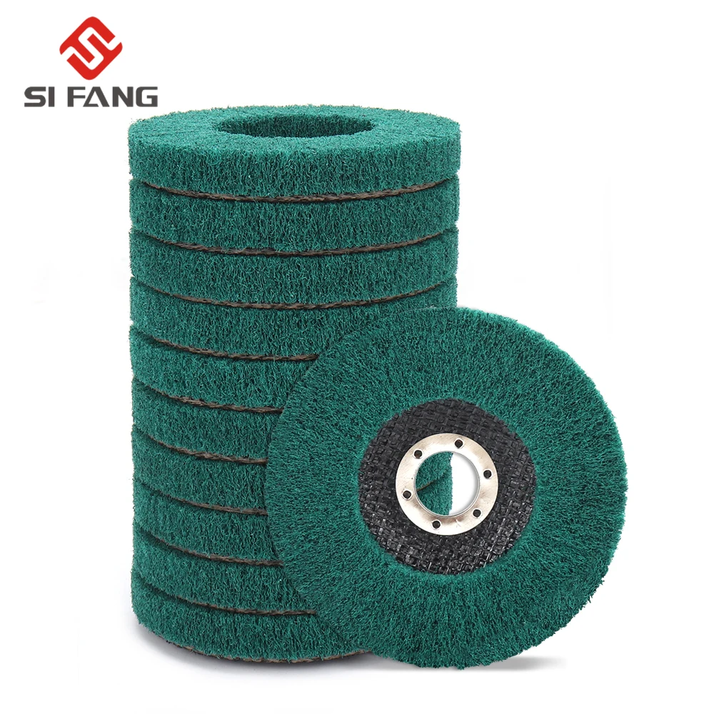 Disco de aleta de fibra de nailon de 125mm, muela de pulido de grano 120 para herramientas de pulido de amoladora angular, 2-10 Uds.
