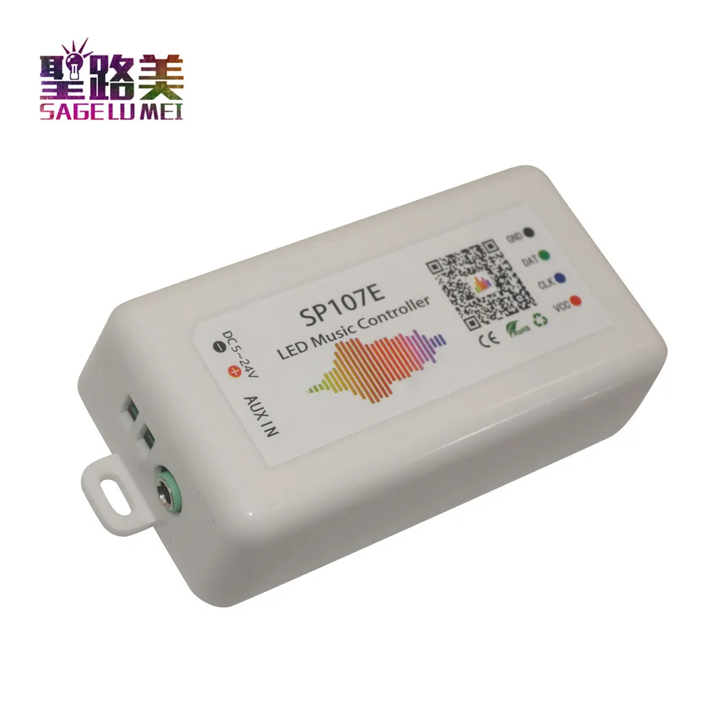 音楽制御,bluetooth DC5V-24V,フルカラーrgb,電話アプリケーションによるspi制御,2812 2811と互換性のあるledストリップライト用のsp107eコントローラー