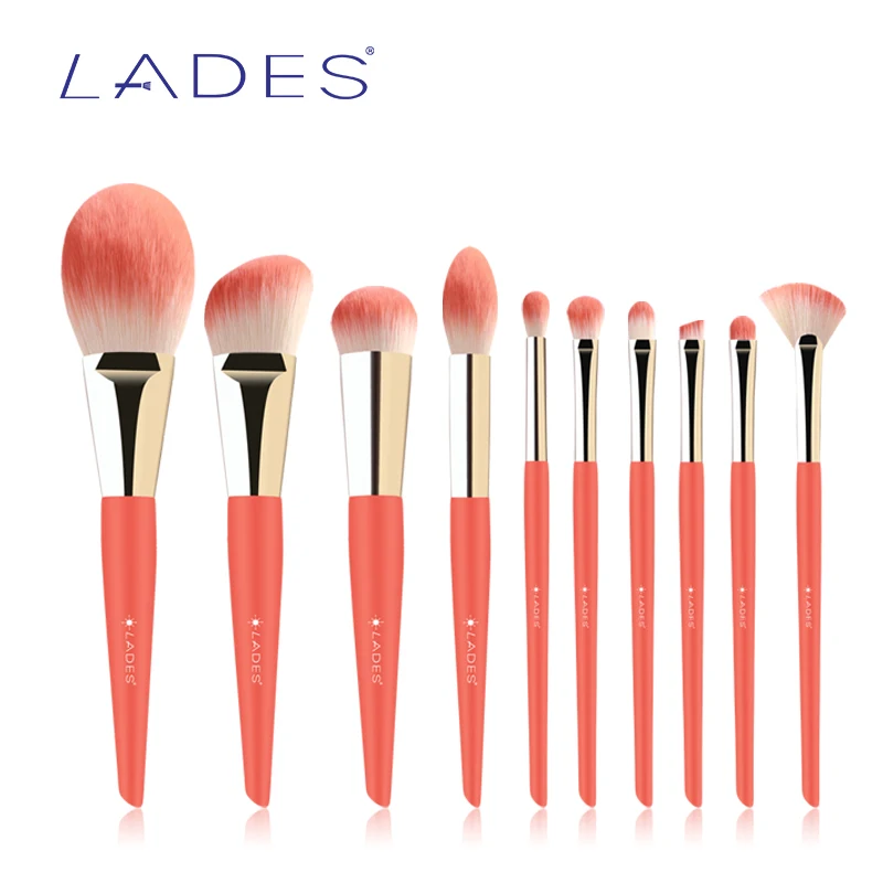 LADES Makeup Brushes Set Powder Eyeshadow Make Up Brush Foundation Blending Blusher Women Beauty Cosmetics Tool With Pouch