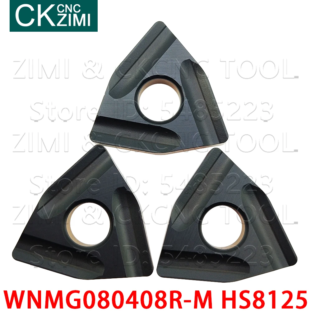 WNMG080408R-M HS8125 WNMG 080408R wkładki z węglika dłutowanie ostrze toczenie wkładki tokarka metalu CNC narzędzia WNMG 080408 R dla stali