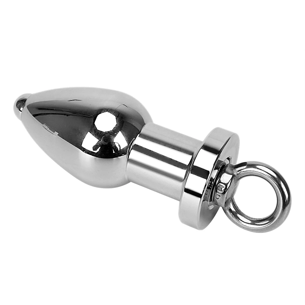 IKOKY Handheld Anal Plug Stainless Steel Anus Stimulator Erotic Sex Toys For Men Women Gay Metal Butt Plugs Adult Products