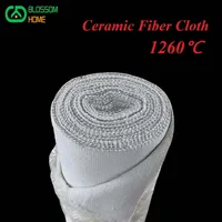 1260 ℃ Fire Protection Fire Proof Blanket Ceramic Fiber Cloth Welding Slag Fireproof Heat Insulation Cloth 2