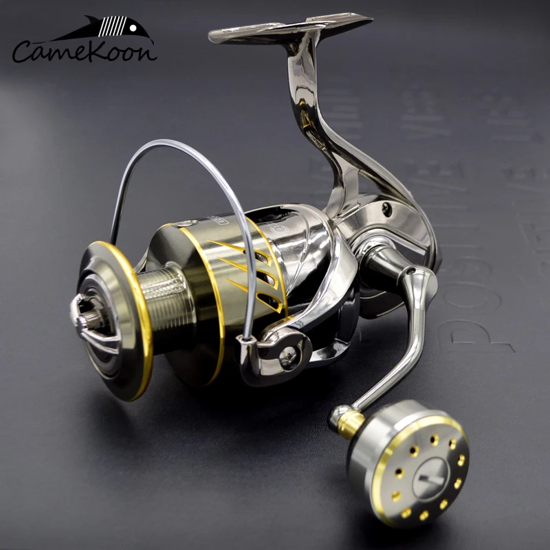 

Saltwater Fishing Reel Spinning Sturdy CNC Aluminum Frame 9+1 Stainless Steel BBs Freshwater Coil Aluminum Spool & Handle