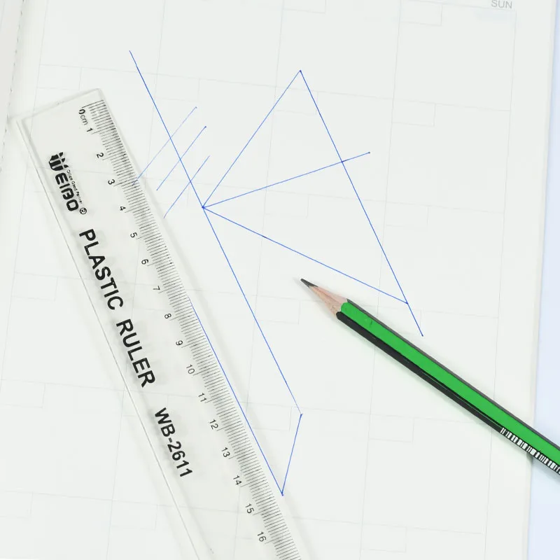1pcs Simple Style40cmTransparent Acrylic Ruler Simple Ruler Square Ruler Cute Stationery Drawing Supplies students Supply