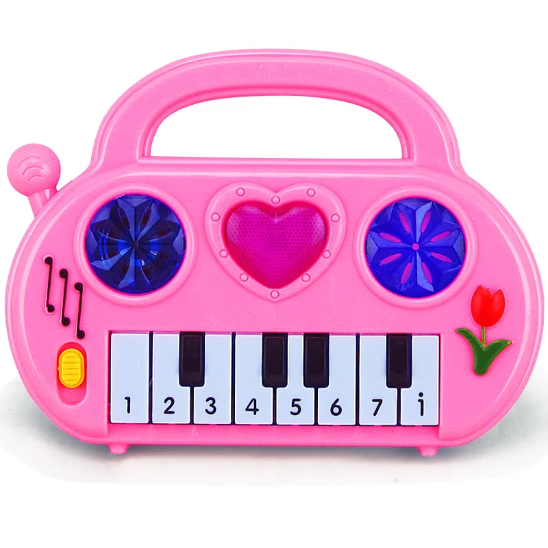 Kids Puzzle Early Education Multifunction Toy Musical Instrument Cartoon Electronic Piano Toy Fashion Birthday Gift