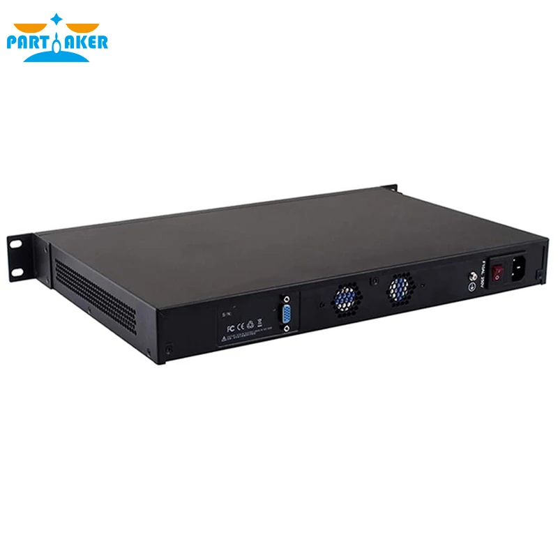 Firewall Rackmount Partaker-R7 1U, Appliance Segurança de Rede, Intel Core i5, 2520M, 8 x Portas Ethernet Gigabit Intel, 2 SFP