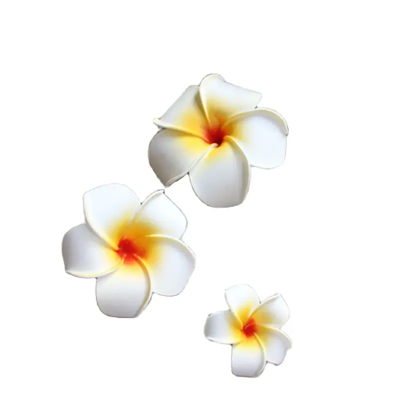 5 Pcs/lot Foam Frangipani PE Artificial Flower Headdress Flowers Bohemia Seaside Beach Wedding Decoration Party Supplies